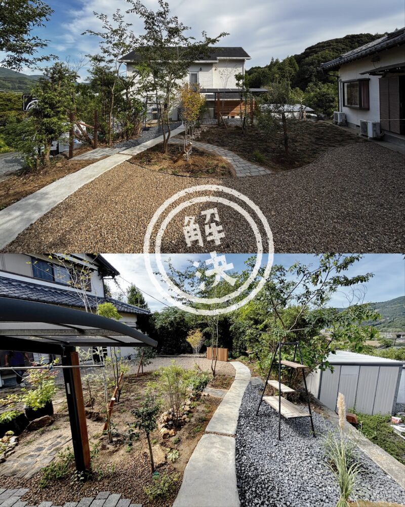 雑草対策リフォームを行ったナチュラルガーデン